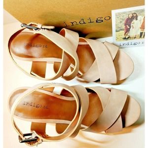 Indigo Rd wedge heel open toe sandal US size 7.5M NEW